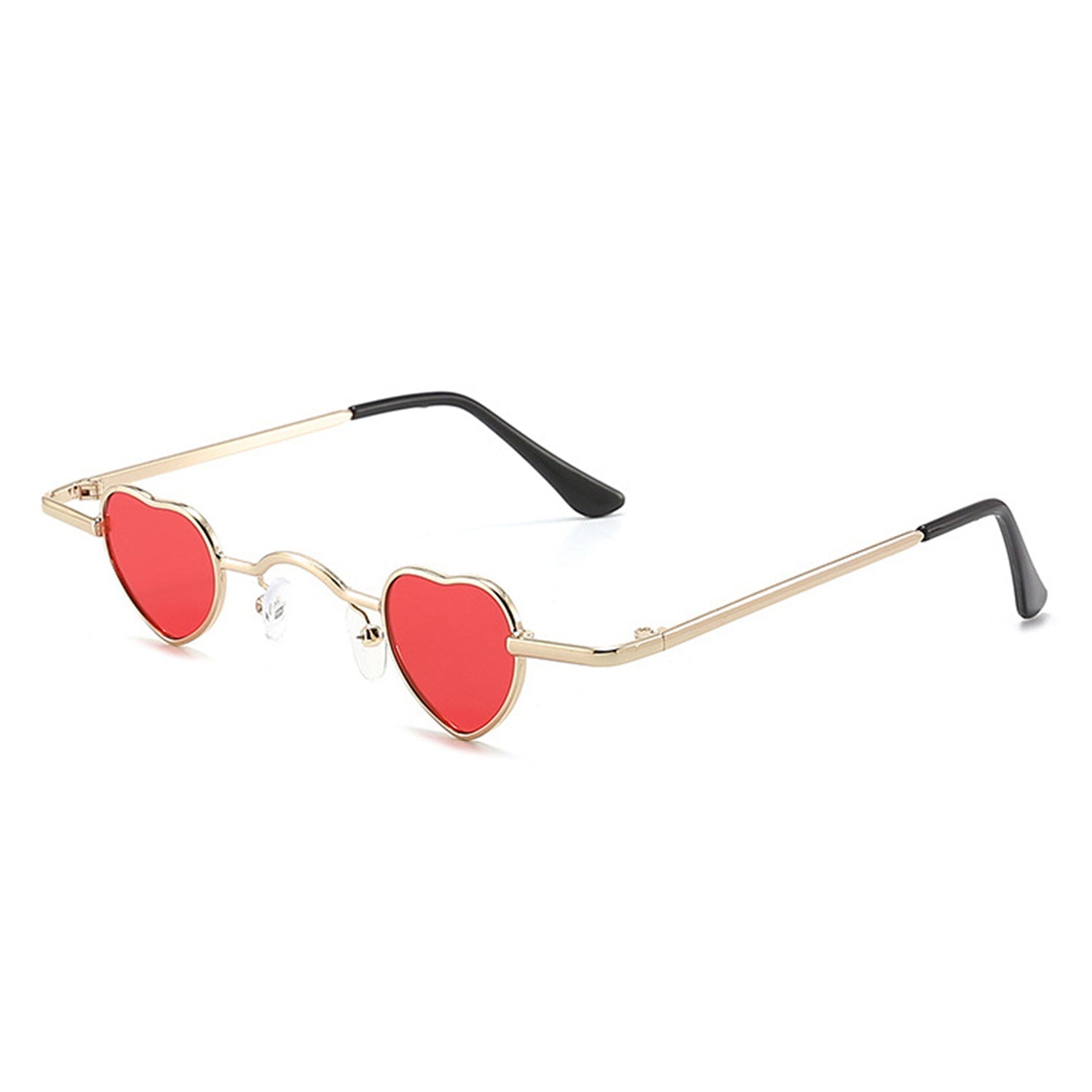 Zyral - Metal Heart Shaped Tinted Mini Color Pop Sunglasses - Charming Charlie