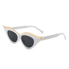 Vaelan - Round Extreme Cat Eye Women's Sunglasses - Charming Charlie
