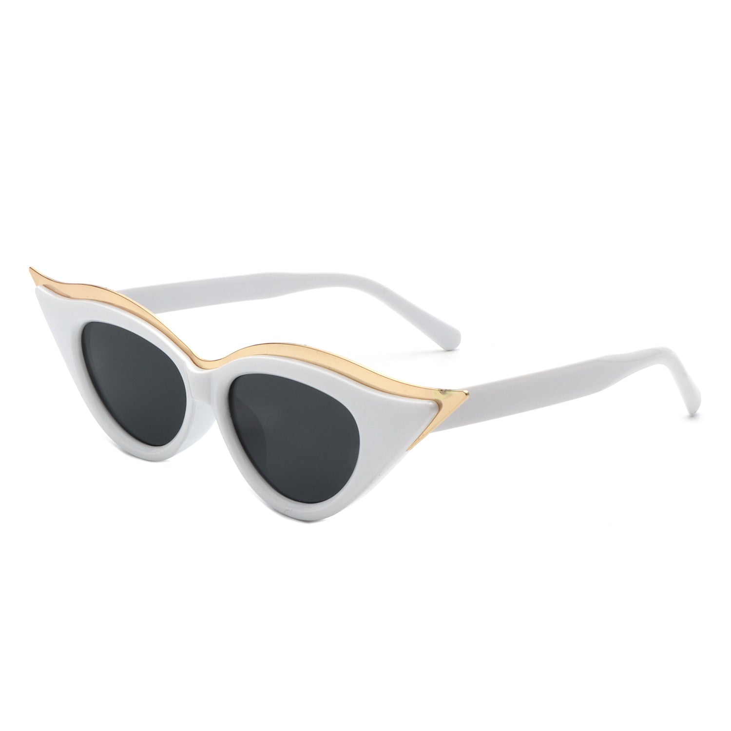 Vaelan - Round Extreme Cat Eye Women's Sunglasses - Charming Charlie