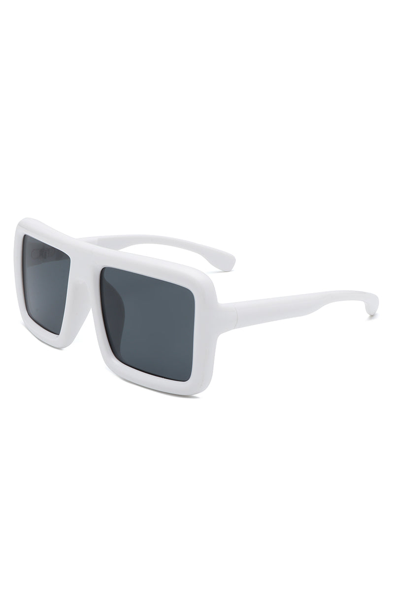 Hype - Oversized Square Flat-Top Women's Fashion Sunglasses - Charming Charlie