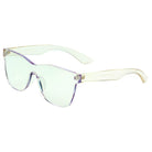 LEMOORE | S2057 - Retro Flat Lens Candy Color Square Rimless Tinted Colorful Lenses Sunglasses - Cramilo Eyewear - Stylish Trendy Affordable Sunglasses Clear Glasses Eye Wear Fashion