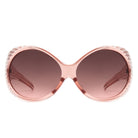 Radiant - Oversized Round Wrap-Around Fashion Women's Sunglasses - Charming Charlie