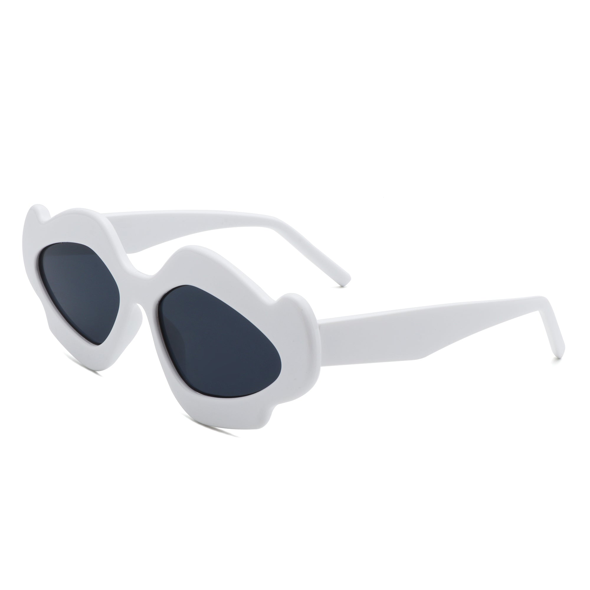 Zyrith - Geometric Wavy Designed Women's Sunglasses - Charming Charlie