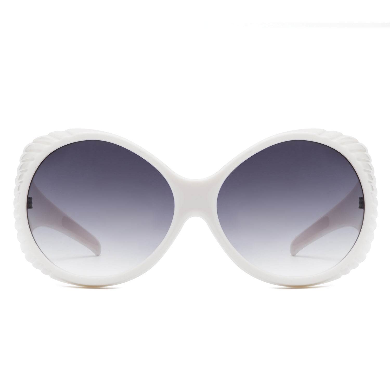 Radiant - Oversized Round Wrap-Around Fashion Women's Sunglasses - Charming Charlie