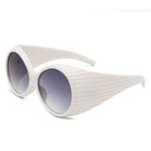 Radiant - Oversized Round Wrap-Around Fashion Women's Sunglasses - Charming Charlie
