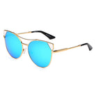 CLARCKSTON | CA02 - Women's Trendy Mirrored Lens Cat Eye Sunglasses - Cramilo Eyewear - Stylish Trendy Affordable Sunglasses Clear Glasses Eye Wear Fashion