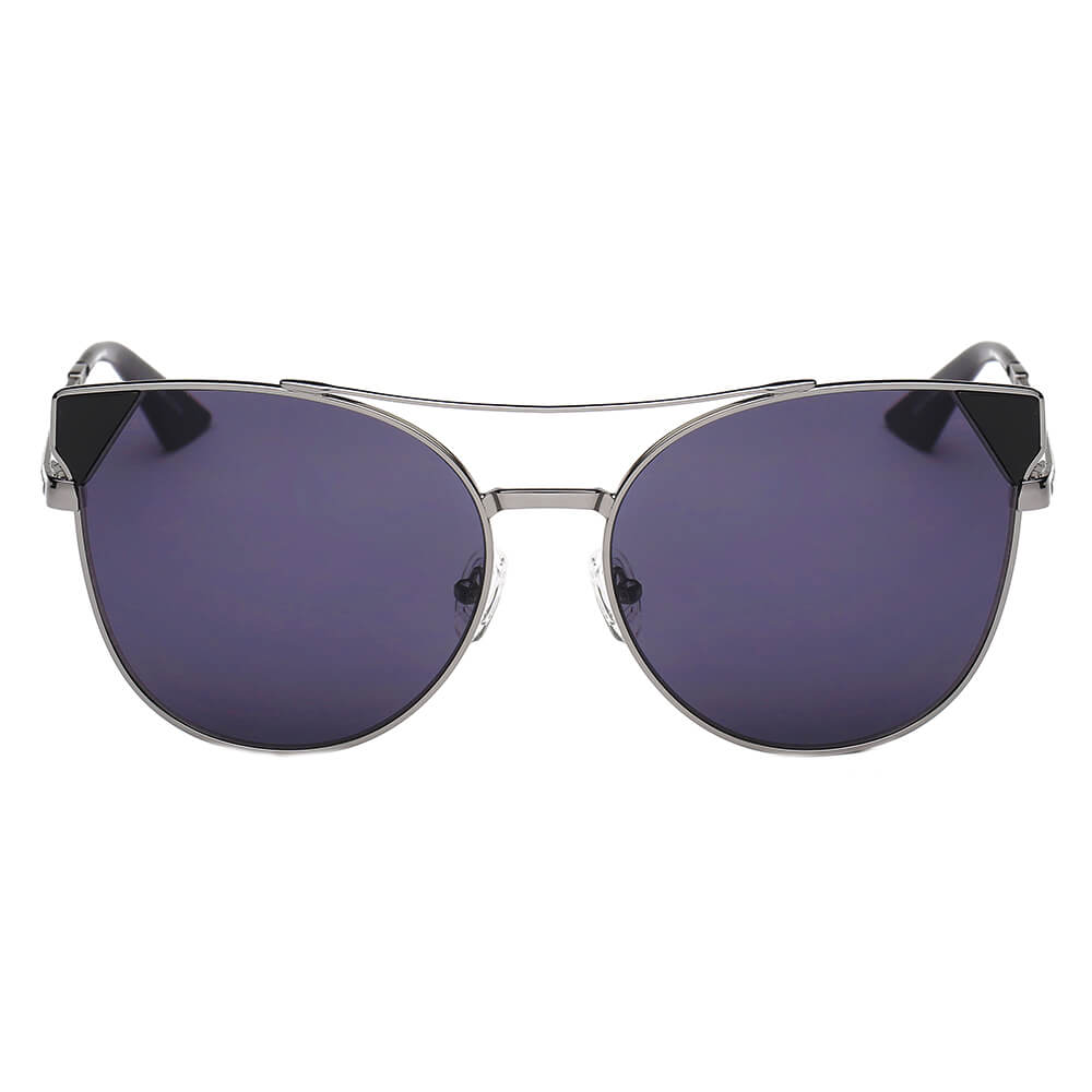 CLARCKSTON | CA02 - Women's Trendy Mirrored Lens Cat Eye Sunglasses - Cramilo Eyewear - Stylish Trendy Affordable Sunglasses Clear Glasses Eye Wear Fashion