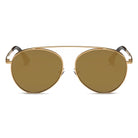 BETHEL | CA08 - Retro Mirrored Lens Teardrop Aviator Sunglasses - Cramilo Eyewear - Stylish Trendy Affordable Sunglasses Clear Glasses Eye Wear Fashion