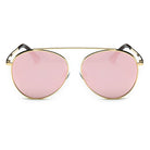 BETHEL | CA08 - Retro Mirrored Lens Teardrop Aviator Sunglasses - Cramilo Eyewear - Stylish Trendy Affordable Sunglasses Clear Glasses Eye Wear Fashion