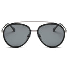 FARMINDALE | CA13 - Polarized Circle Round Brow-Bar Fashion Sunglasses - Cramilo Eyewear - Stylish Trendy Affordable Sunglasses Clear Glasses Eye Wear Fashion