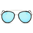 FARMINDALE | CA13 - Polarized Circle Round Brow-Bar Fashion Sunglasses - Cramilo Eyewear - Stylish Trendy Affordable Sunglasses Clear Glasses Eye Wear Fashion