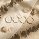 Modern Organic Wavy Hoop Earrings - Charming Charlie