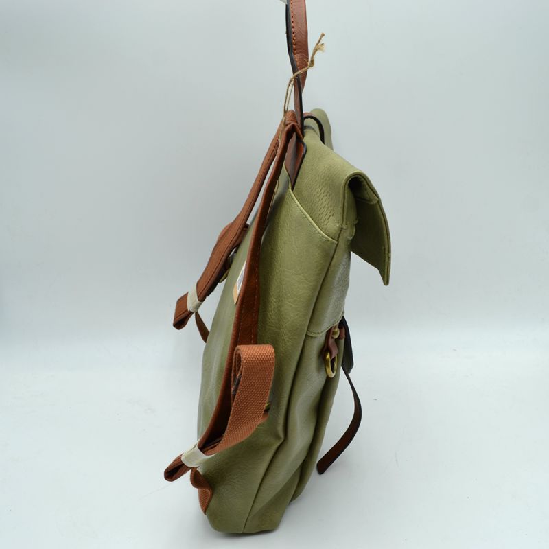 Long Lasting Vintage Leather Backpack Laptop Messenger Bag - Backpacks