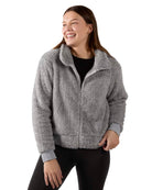 Women's Plush Zippered Front Warm and Cozy Jacket - Charming Charlie