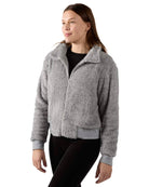 Women's Plush Zippered Front Warm and Cozy Jacket - Charming Charlie