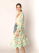 Flower Crochet Cardigan - Charming Charlie