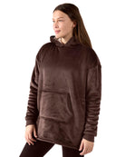 Women's Sherpa-Lined Soft Velour Hooded Lounge Top - Charming Charlie