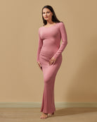 Women's Luxe Ribbed Bamboo Blend Full-Length Nightgown - Charming Charlie