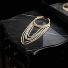 Multi-Strand Pearl Choker with Gold-Tone Clasp - Charming Charlie