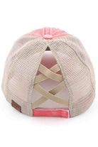 CORAL-C.C Distressed Aloha Beaches Patch Ponycap is perfect for adding a touch of island style to any outfit. The vintage look and feel of this cap is both trendy and comfortable, while the embroidered patch adds a unique touch. Great for a day at the beach or exploring the city.