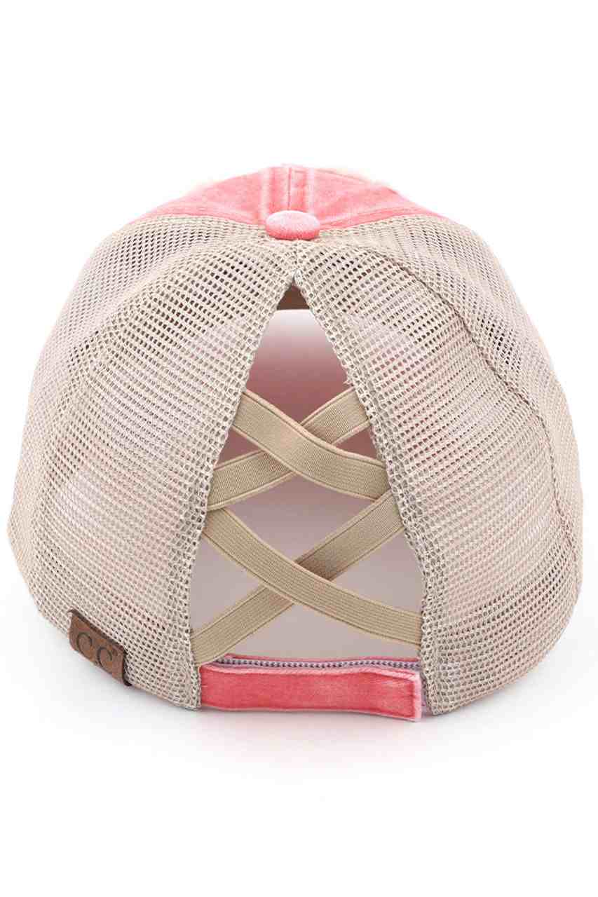 CORAL-C.C Distressed Aloha Beaches Patch Ponycap is perfect for adding a touch of island style to any outfit. The vintage look and feel of this cap is both trendy and comfortable, while the embroidered patch adds a unique touch. Great for a day at the beach or exploring the city.