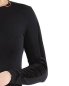 Women's Velvet Racing Stripe Trim Long Sleeve Pajama Set - Charming Charlie