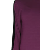 Women's Velvet Racing Stripe Trim Long Sleeve Pajama Set - Charming Charlie