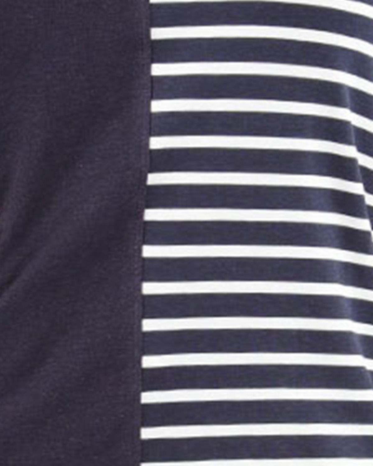 Women's 100% Cotton Breton Stripe Two Tone Pajama Set - Charming Charlie
