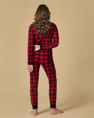 Women's Buffalo Plaid Two-Piece PJ Set In a Bag - Charming Charlie