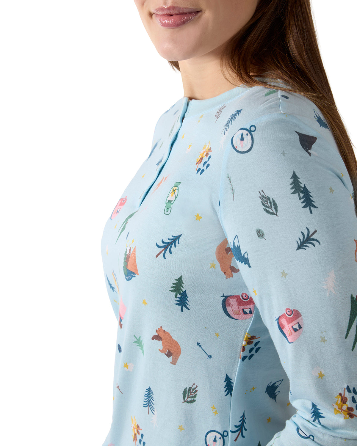 Women's Bear and Campfire Fun Two-Piece PJ Set in a Bag - Charming Charlie
