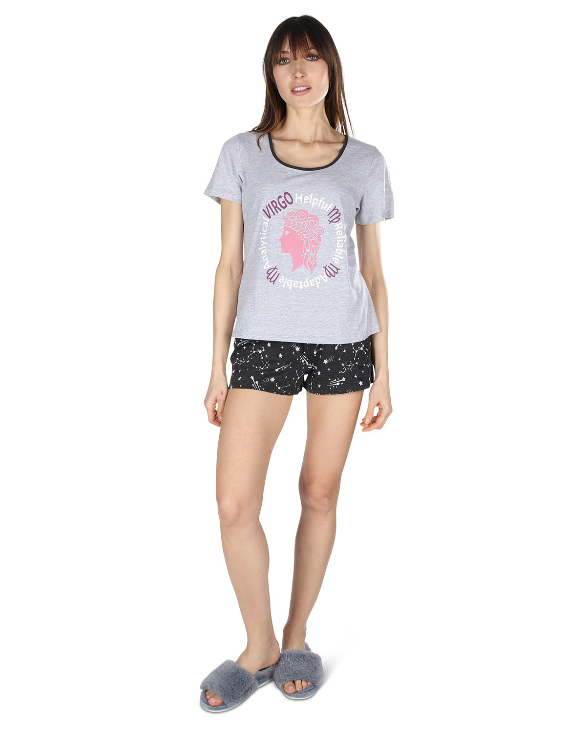Women's Virgo Zodiac Sign PJ Short Set