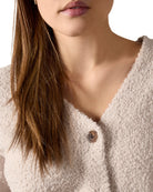 Women's Cozy Knit V-Neck Button-Down Cardigan Sweater - Charming Charlie