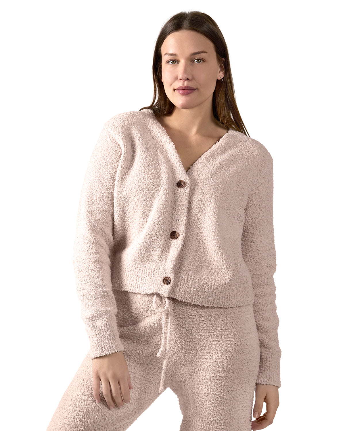 Women's Cozy Knit V-Neck Button-Down Cardigan Sweater - Charming Charlie