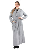 Women's Cotton Blend Heavy Quilted Full-Length Robe - Charming Charlie
