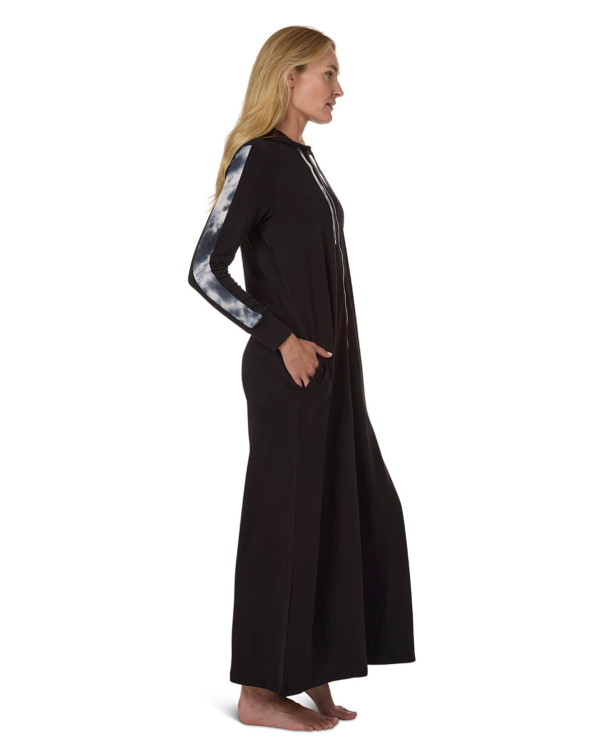Women's Cotton Blend French Terry Ankle-Length Zip Robe - Charming Charlie