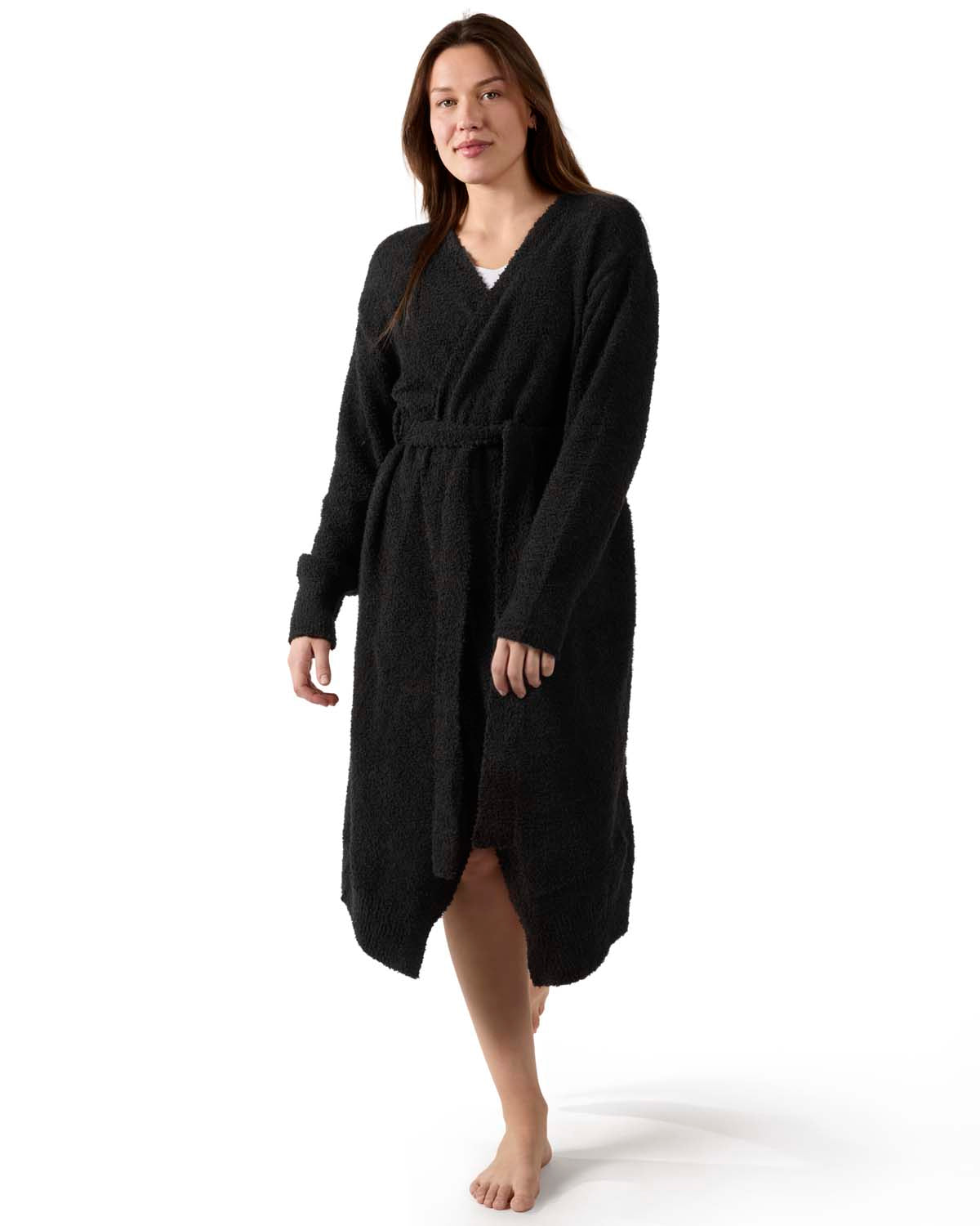 Women's Warm Cozy Knit Long Lounge Robe - Charming Charlie