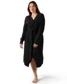 Women's Warm Cozy Knit Long Lounge Robe - Charming Charlie