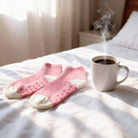 Cozy Pink Polka Dot Fuzzy Slipper Socks - Charming Charlie