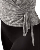 Women's Ultra-Soft Lightweight Hacci Short Wrap Top - Charming Charlie