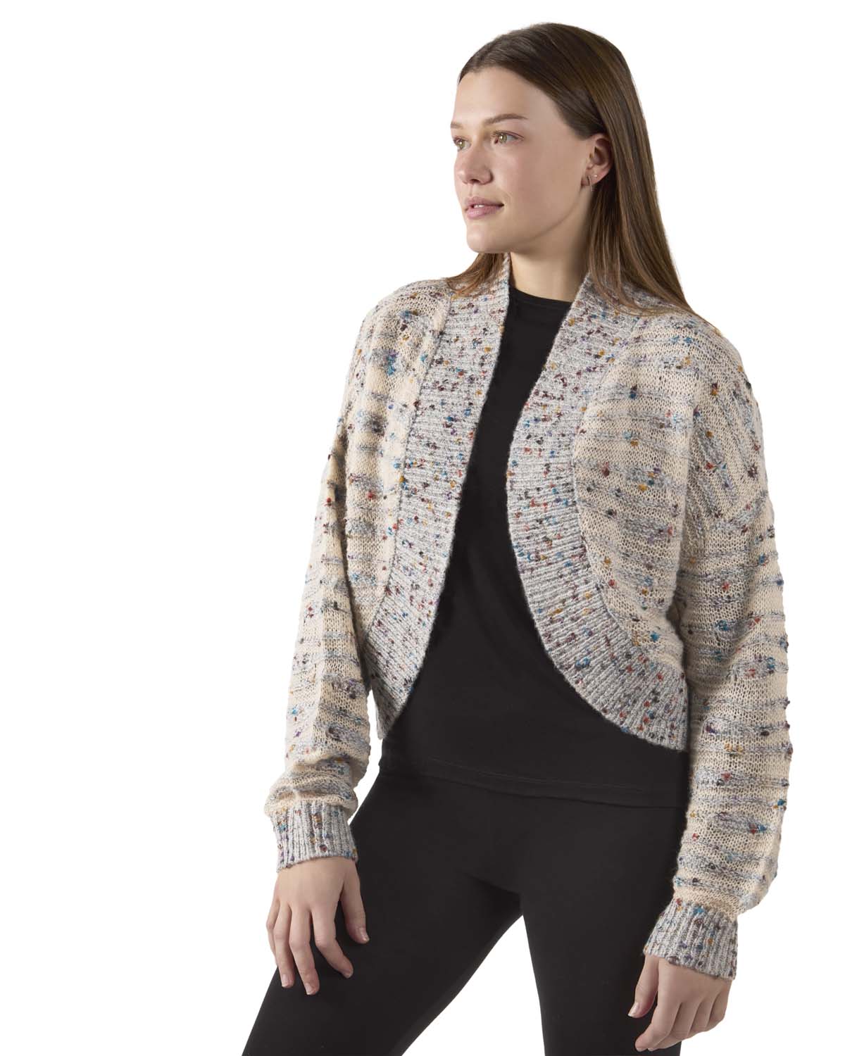 Women's Multicolor Lightweight Sweater Knit Shrug - Charming Charlie