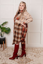 Cabin Fever Flannel Plaid Oversized Shacket - Charming Charlie