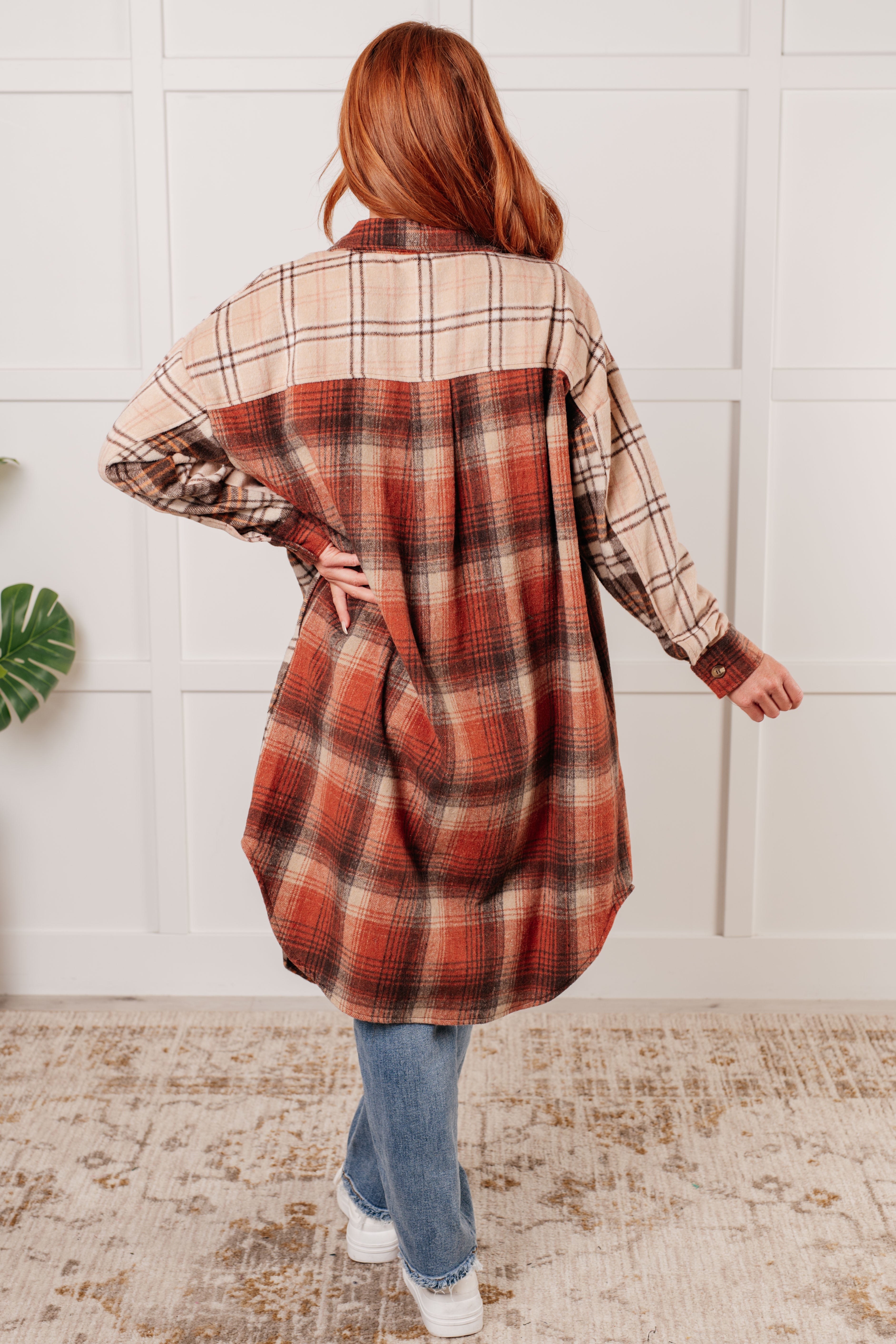 Cabin Fever Flannel Plaid Oversized Shacket - Charming Charlie