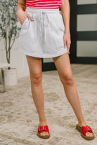 Call it What you Wanna Drawstring Skort in Grey - Charming Charlie