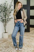 Call of the Wild Contrast Trim Zip Up - Charming Charlie