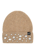 Camel C.C Rhinestone Charm Beanie
