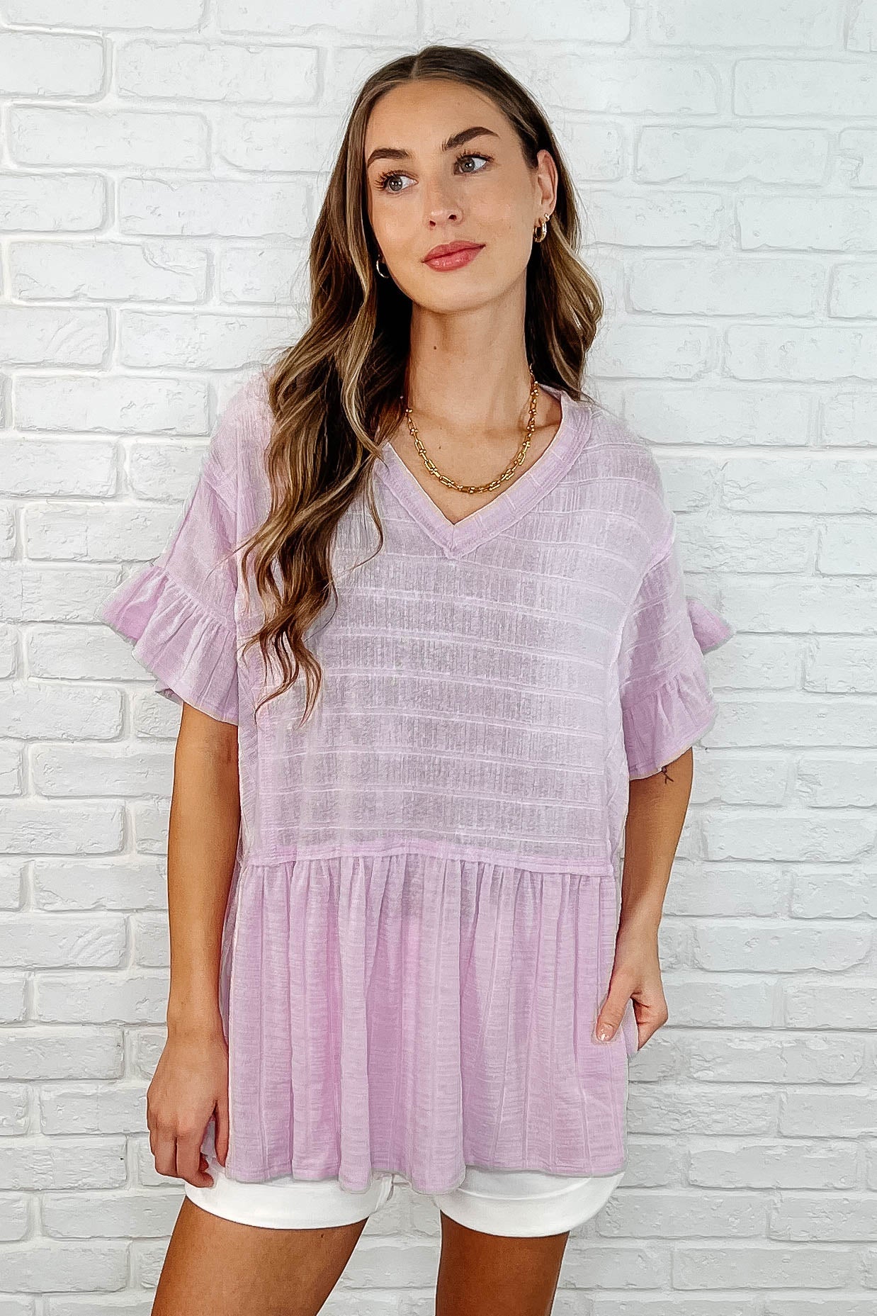 Can't Find the Words V-Neck Blouse - Charming Charlie