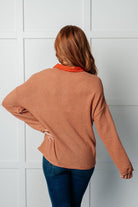 Can't Imagine Why Waffle Knit Contrast Trim Top - Charming Charlie
