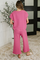 Can't Quit You Cropped Flair Bottoms in Magenta - Charming Charlie