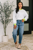 Can't Quit the Knit Contrast Pullover - Charming Charlie