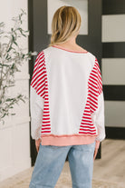 Candy Stripes & Chill Sweatshirt - Charming Charlie